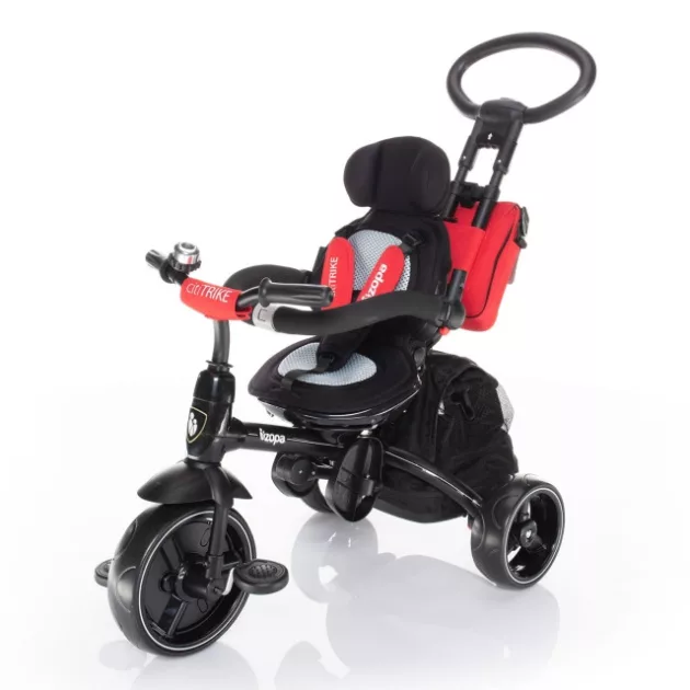 ZOPA Citi Trike tricikli tolókarral - Chilli Red