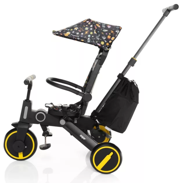 ZOPA Nova 2 összecsukható tricikli tolókarral - Cosmic Black