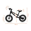 Zopa Racer futóbicikli fékkel Charcoal Black