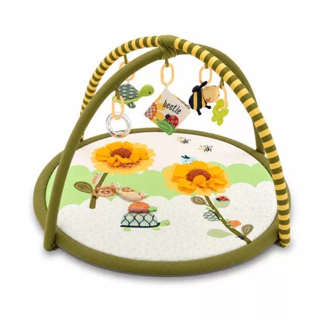 Zopa Cuddle interaktív játszószőnyeg játékíves kerettel Garden
