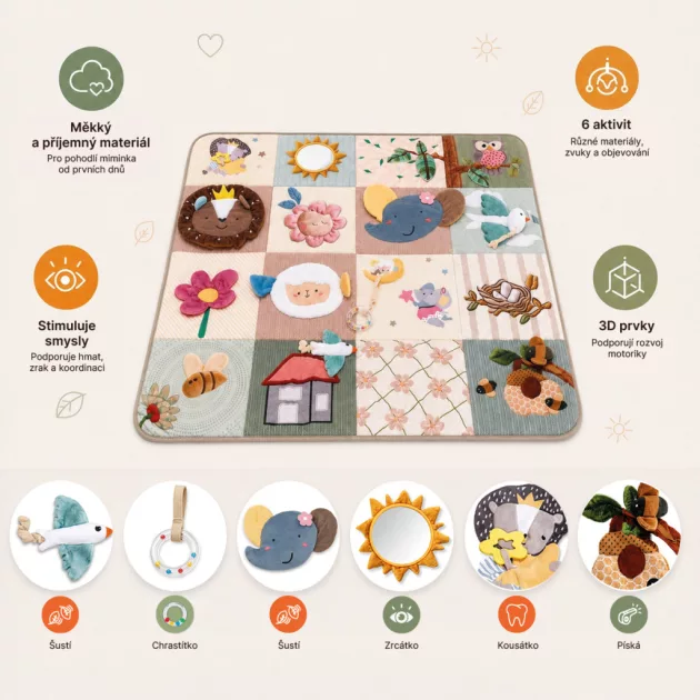 Zopa Jumbo interaktív játszószőnyeg Soft Beige