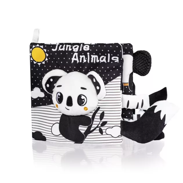 Zopa Kontrasztos fejlesztő plüsskönyv Panda