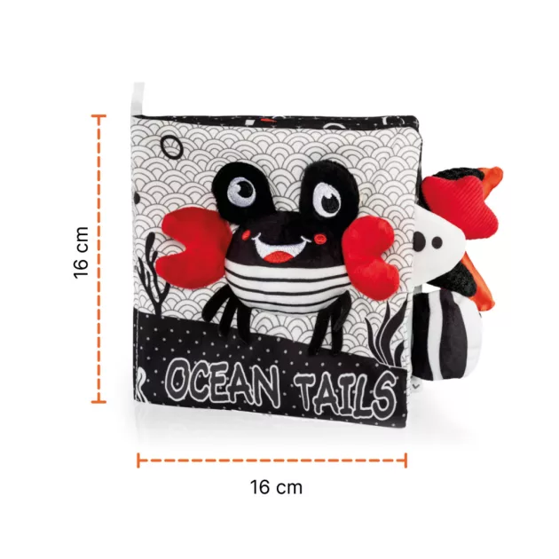 Zopa Kontrasztos fejlesztő plüsskönyv Panda