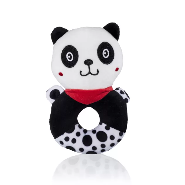 Zopa Kontrasztos fejlesztő csörgő Panda