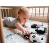 Zopa Kontrasztos fejlesztő csörgő Panda