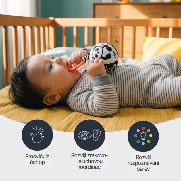 Zopa Kontrasztos fejlesztő függeszthető labda Panda