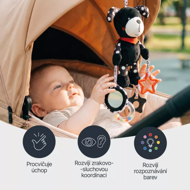 Zopa Kontrasztos fejlesztő játék Owl