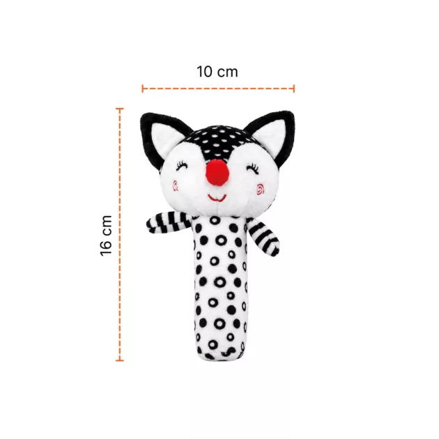 Zopa Kontrasztos fejlesztő csipogó játék Fox
