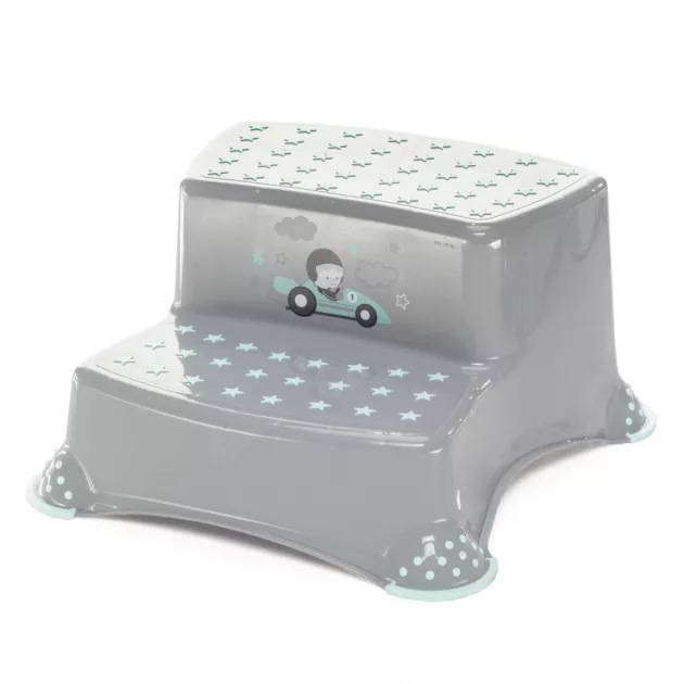 Zopa Racer kétlépcsős fellépő WC-hez/mosdóhoz - Grey/Mint