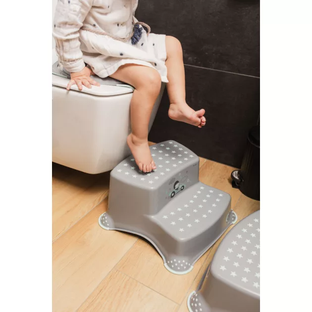 Zopa Racer kétlépcsős fellépő WC-hez/mosdóhoz - Grey/Mint