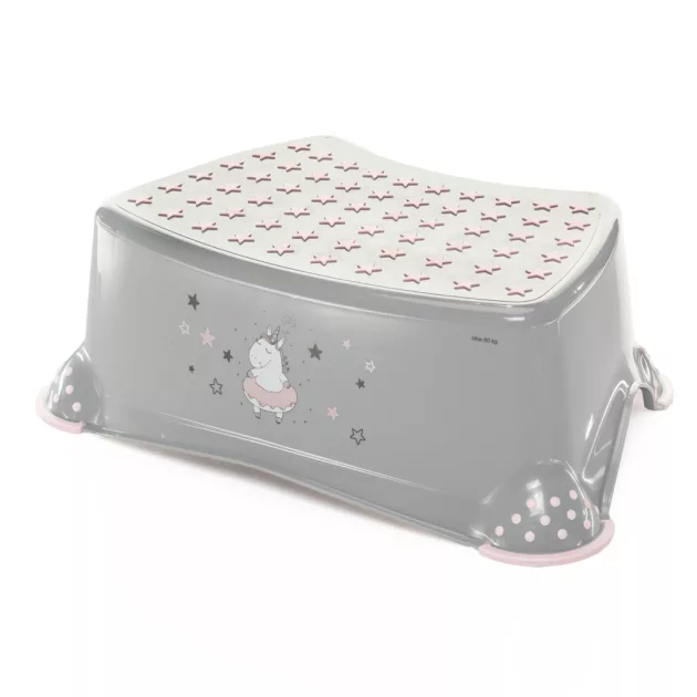 Zopa Unikornis fellépő WC-hez/mosdóhoz - Grey/Pink