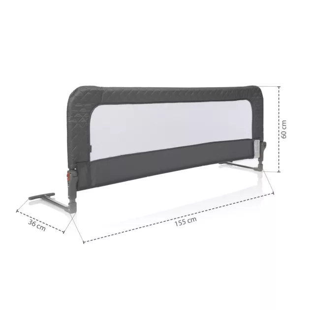 Zopa Bed rail Monna - Silver grey
