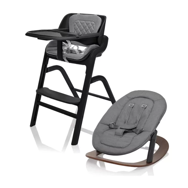 Zopa Inspira etetőszék + pihenőszék feltét + hintatalp - Berry Black