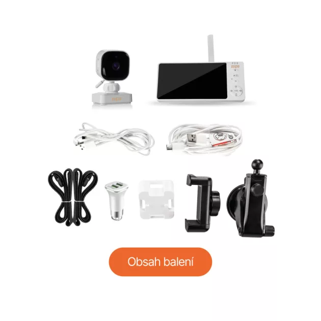 ZOPA Digitális videós bébiőr Home & Car 3in1
