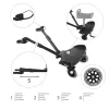 Zopa Segboard 2 fellépő babakocsihoz - Black