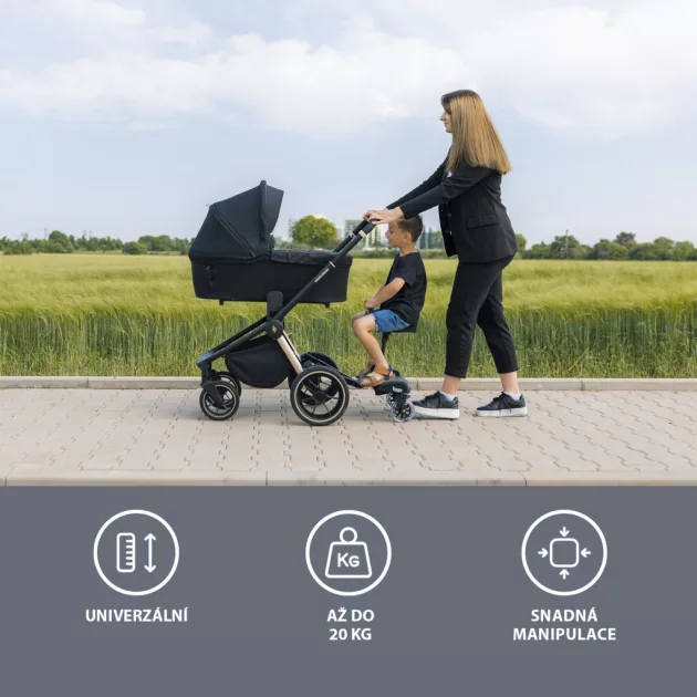 Zopa Segboard 2 ülés a babakocsi fellépőhöz - Black