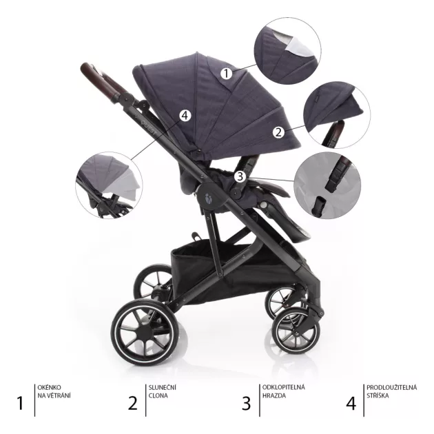 ZOPA Quest babakocsi Midnight Navy/Black