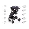 ZOPA Quest babakocsi Midnight Navy/Silver