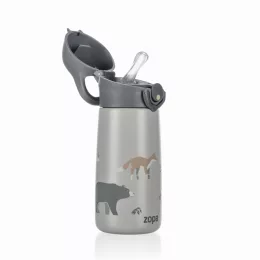 Zopa 400 ml-es termosz cumis szívószállal - Mountains