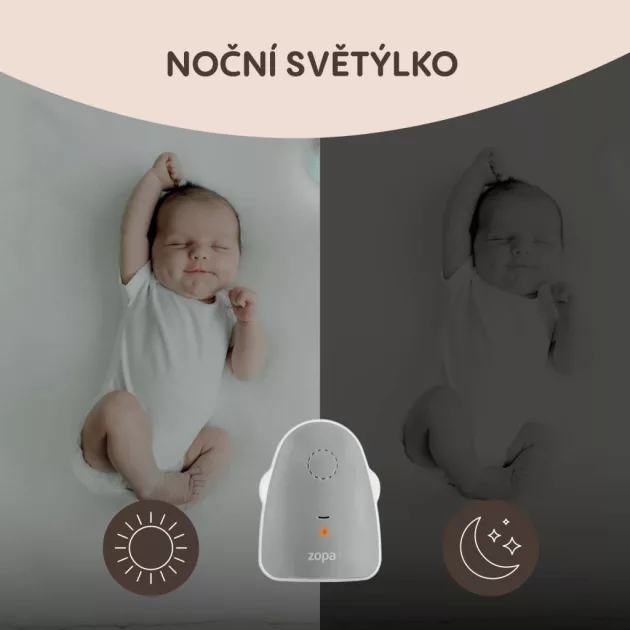 Zopa Watcher digitális bébiőr - Grey