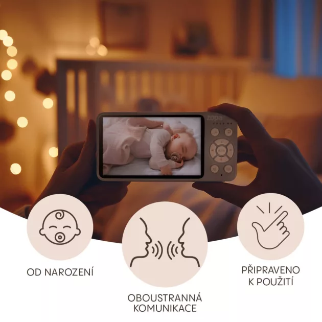 Zopa Observatory digitális videós bébiőr - Grey