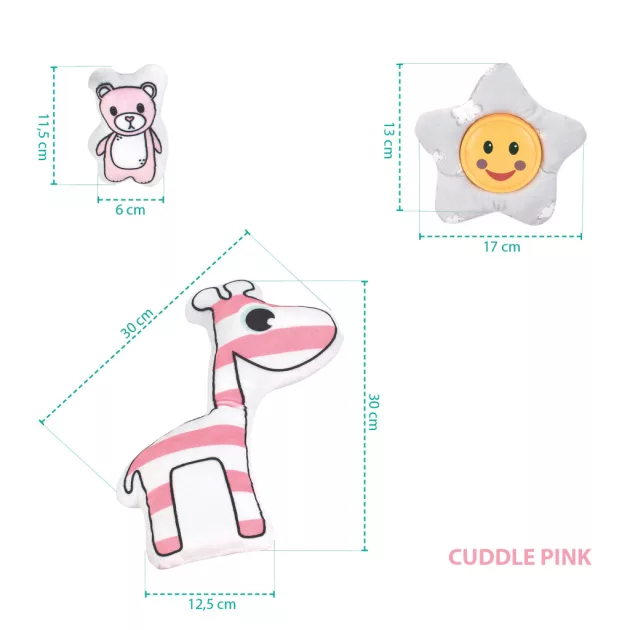 Zopa Komfort játszószőnyeg - Cuddle Pink