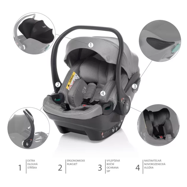 ZOPA Carseat XS Plus i-size Titan Grey