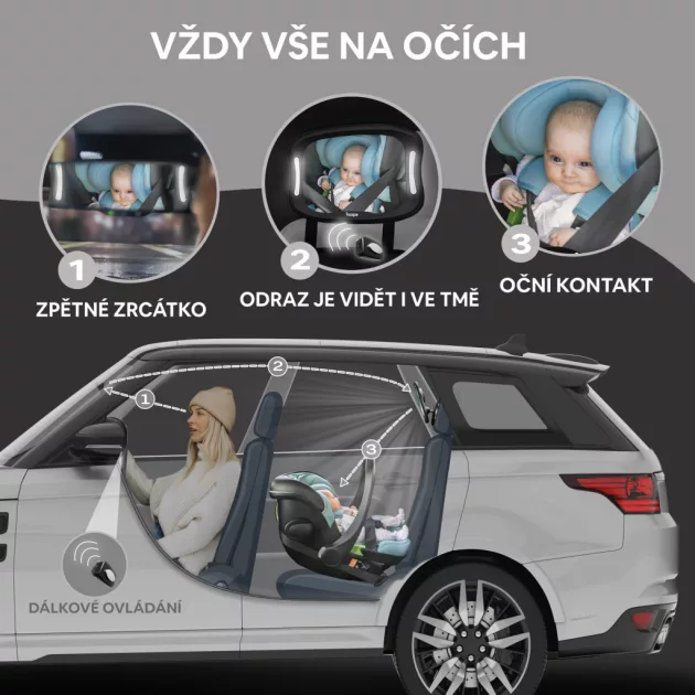 Zopa Tükör LED világítással - Black