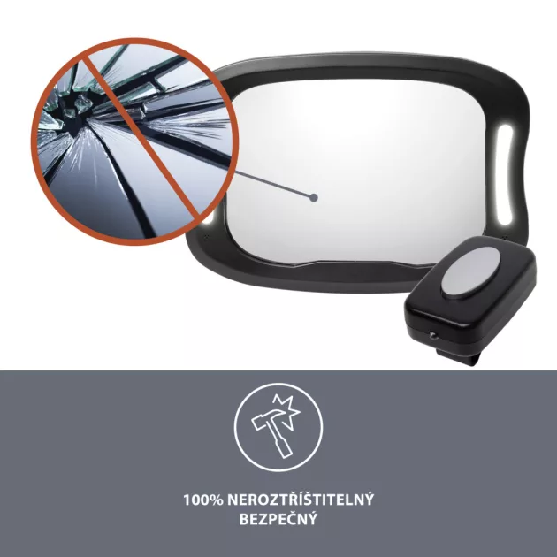 Zopa Tükör LED világítással - Black