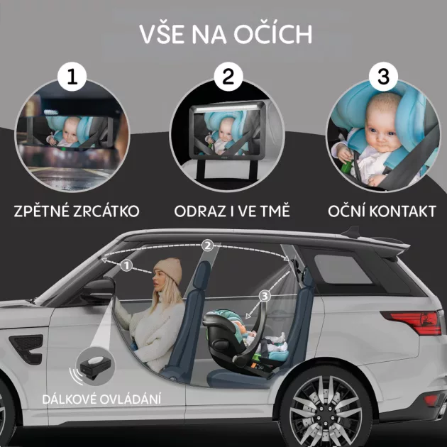 Zopa Tükör LED világítással DELUXE - Black