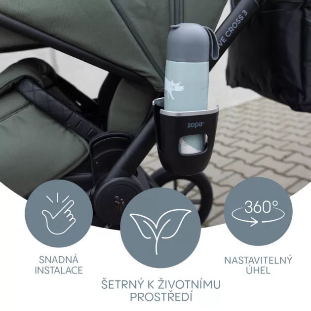Zopa Italtartó babakocsira - Ultra Black