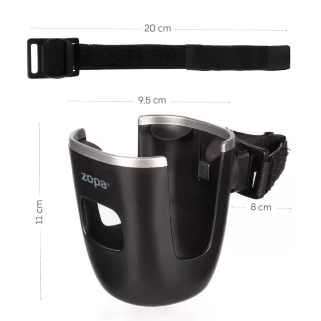 Zopa Italtartó babakocsira - Ultra Black