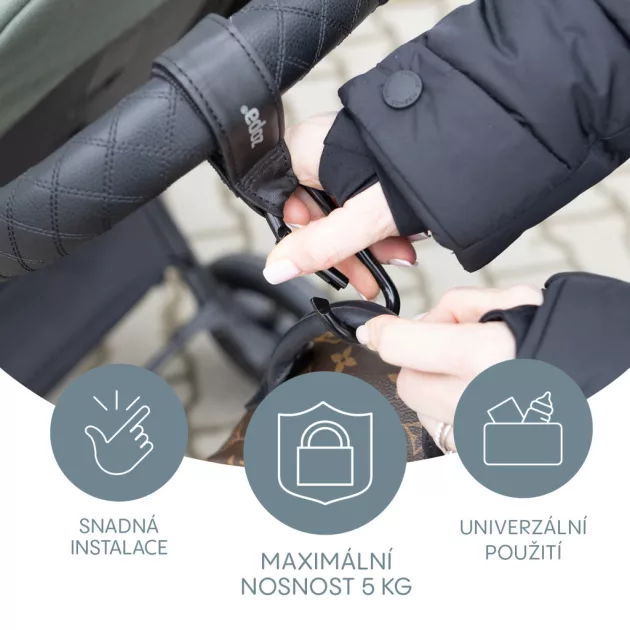 Zopa Multifunkcionális szíj klipsz DELUXE 2 db - Black