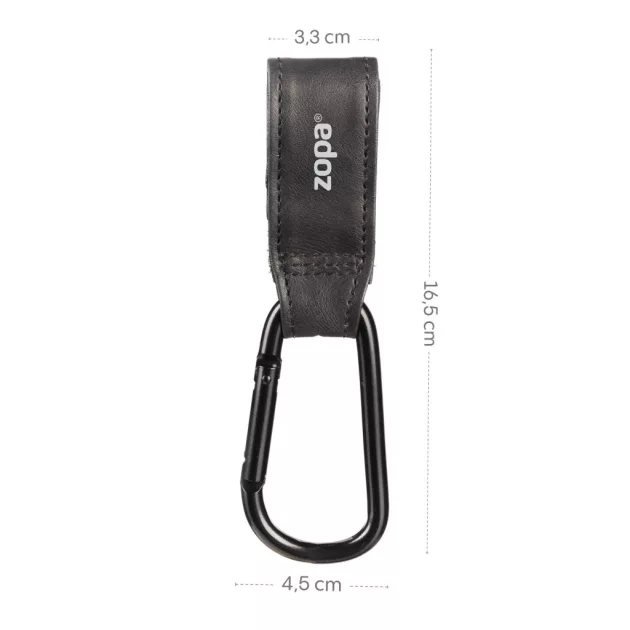 Zopa Multifunkcionális szíj klipsz DELUXE 2 db - Black