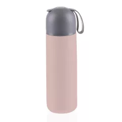 Zopa 400 ml-es termosz szilikon fogantyúval - Candy pink
