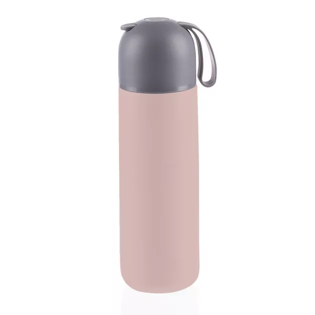Zopa 400 ml-es termosz szilikon fogantyúval - Candy pink