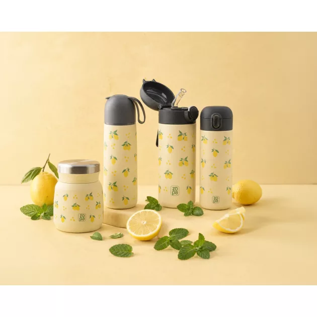 ZOPA 400 ml-es termosz szilikon fogantyúval Limoncello