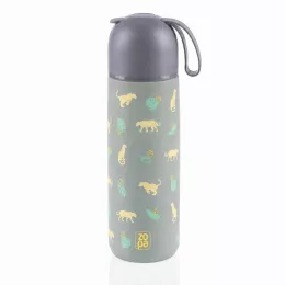ZOPA 400 ml-es termosz szilikon fogantyúval Wild Gepard