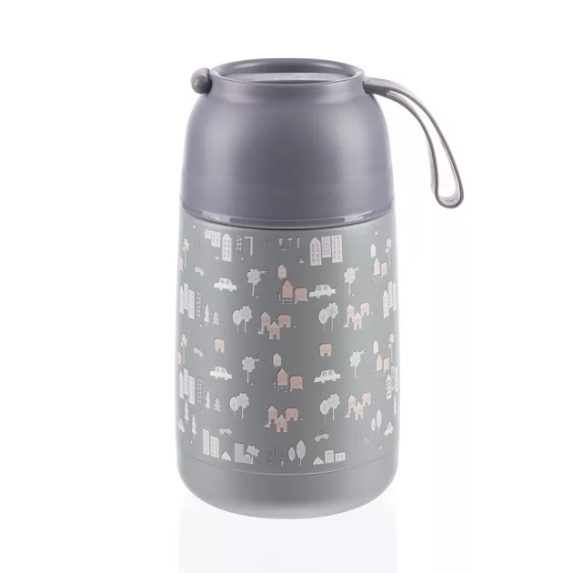 Zopa 620 ml-es ételtermosz szilikon tartóval - City
