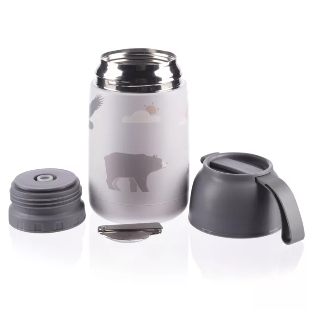 Zopa 620 ml-es ételtermosz szilikon tartóval - Mountains