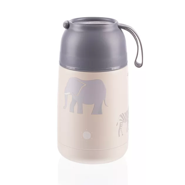 Zopa 620 ml-es ételtermosz szilikon tartóval - Safari