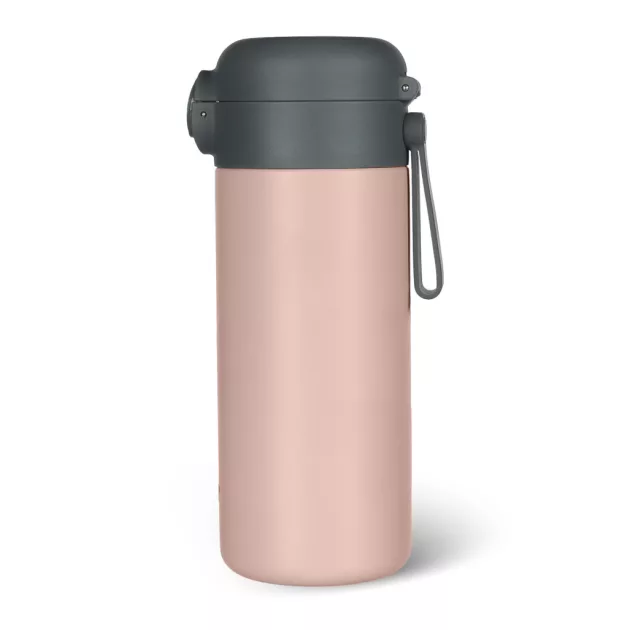 Zopa 350 ml-es termosz szívószállal és szilikon fogantyúval - Candy pink