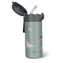   Zopa 350 ml-es termosz szívószállal és szilikon fogantyúval - Dino