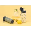 ZOPA 350 ml-es termosz szívószállal és szilikon fogantyúval Limoncello