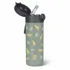 ZOPA 350 ml-es termosz szívószállal és szilikon fogantyúval Wild Gepard