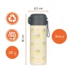 ZOPA 350 ml-es termosz szívószállal és szilikon fogantyúval Wild Gepard