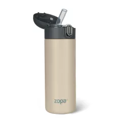 Zopa 400 ml-es termosz szívószállal - Cookie beige