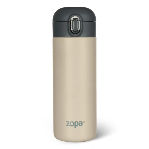 Zopa 400 ml-es termosz szívószállal - Cookie beige