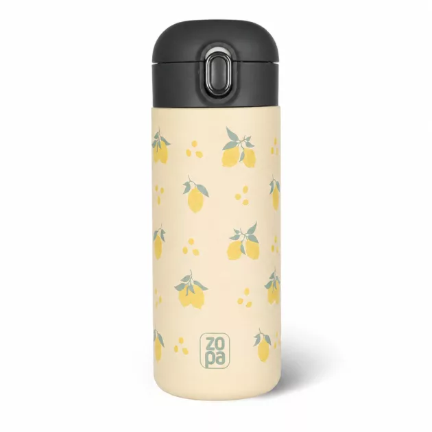 ZOPA 400 ml-es termosz szívószállal Limoncello