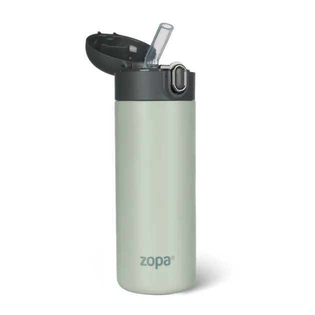 Zopa 400 ml-es termosz szívószállal - Pistacio green